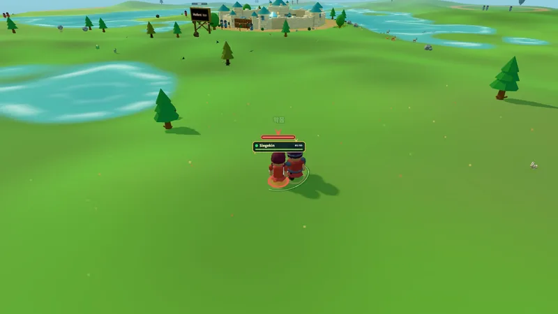 An adventurer facing bandits near their camp