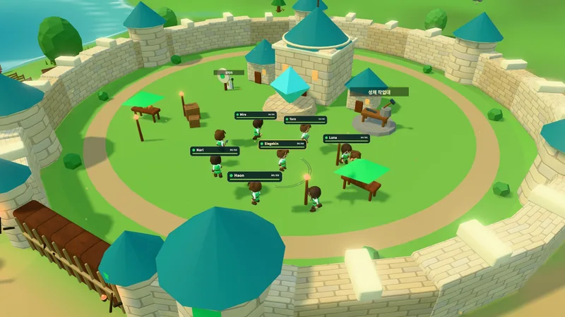Multiple player characters running together